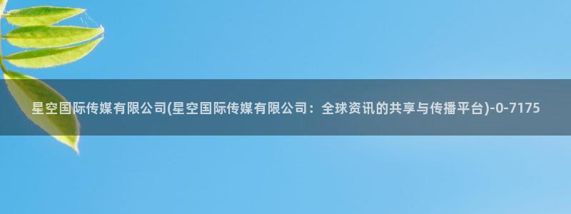 星空无限传媒六把刀